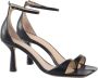 Giuliano Galiano Zwarte Glamour Sandalen Dunne Enkel Gesp Black Dames - Thumbnail 2