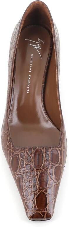 giuseppe zanotti Bruin Leren Hakken Pumps Brown Dames