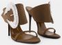 Giuseppe zanotti Bruine leren sandalen Ludhovica stijl Brown Dames - Thumbnail 2