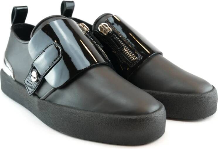 giuseppe zanotti Elegante Zwarte Schoenen voor Mannen Black Heren