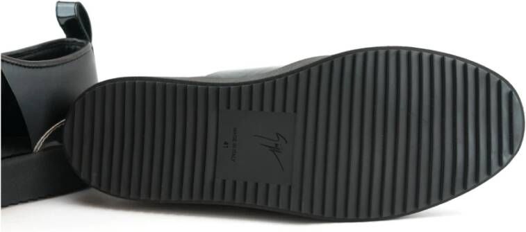 giuseppe zanotti Elegante Zwarte Schoenen voor Mannen Black Heren