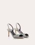 Giuseppe zanotti Glitter Leren Sandalen met Hak Gray Dames - Thumbnail 2