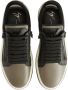 Giuseppe zanotti Grijze Leren Casual Sneakers Gray Heren - Thumbnail 4