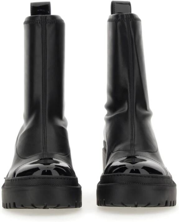 giuseppe zanotti Italiaanse Bikerlaarzen Polyurethaan Polyester Mix Black Dames