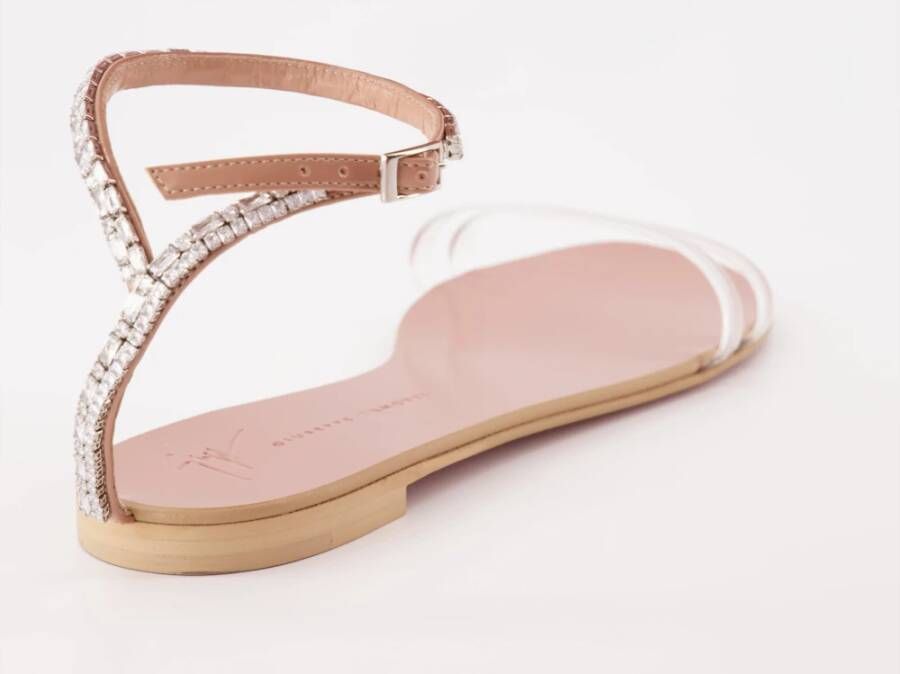 giuseppe zanotti Kristalband Sandalen Beige Dames