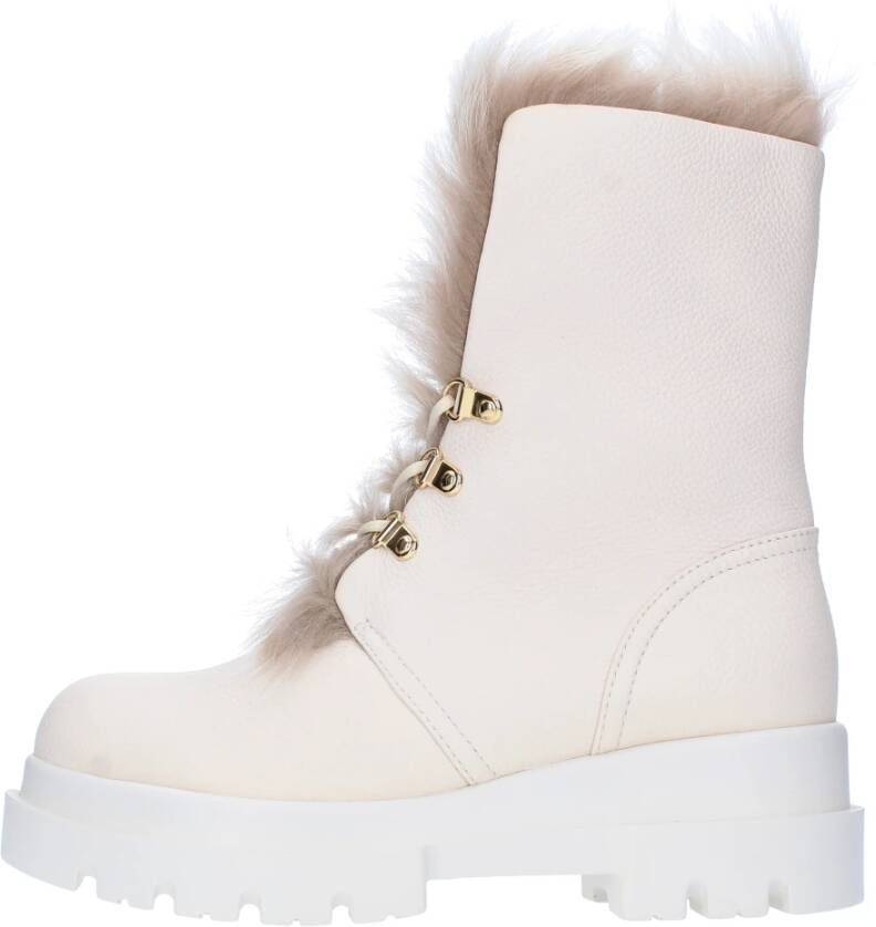 giuseppe zanotti Laarzen Wit White Dames