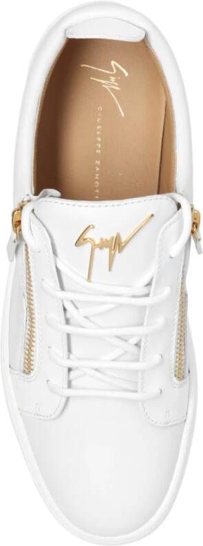 giuseppe zanotti Logo sneakers White Heren