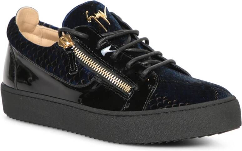 giuseppe zanotti Luxe Zwarte Sneakers Aw24 Black Heren