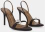 Giuseppe zanotti Mignon 90 Sandalen Zwart Leer Black Dames - Thumbnail 2