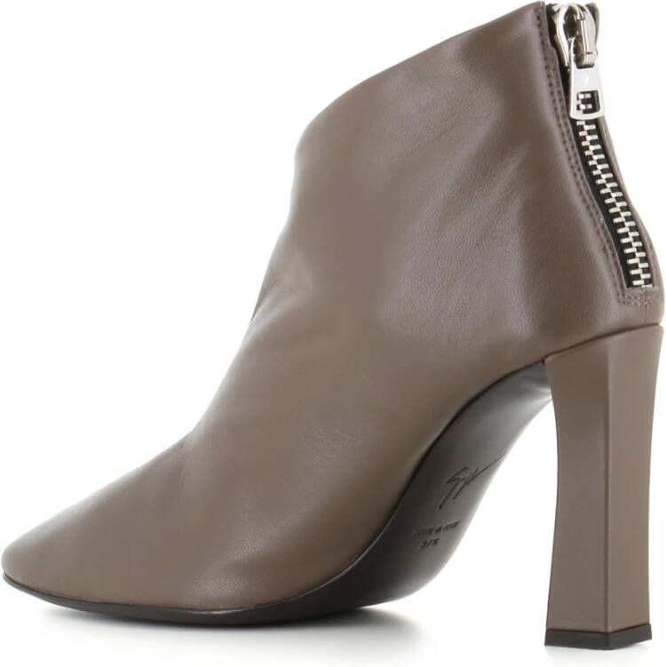 giuseppe zanotti Modderkleurige laarzen met ritssluiting Gray Dames