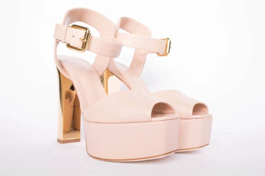 giuseppe zanotti Nappapuf Lavinia Sandalen Pink Dames