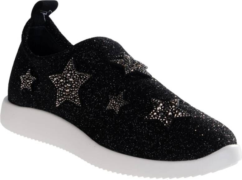 giuseppe zanotti Stretch Sneakers voor Vrouwen Black Dames