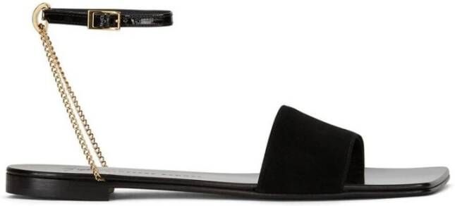 giuseppe zanotti Platte sandalen Zwart Dames