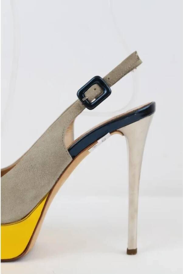 Giuseppe Zanotti Pre-owned Canvas heels Gray Dames