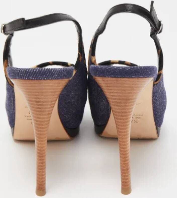 Giuseppe Zanotti Pre-owned Denim heels Blue Dames