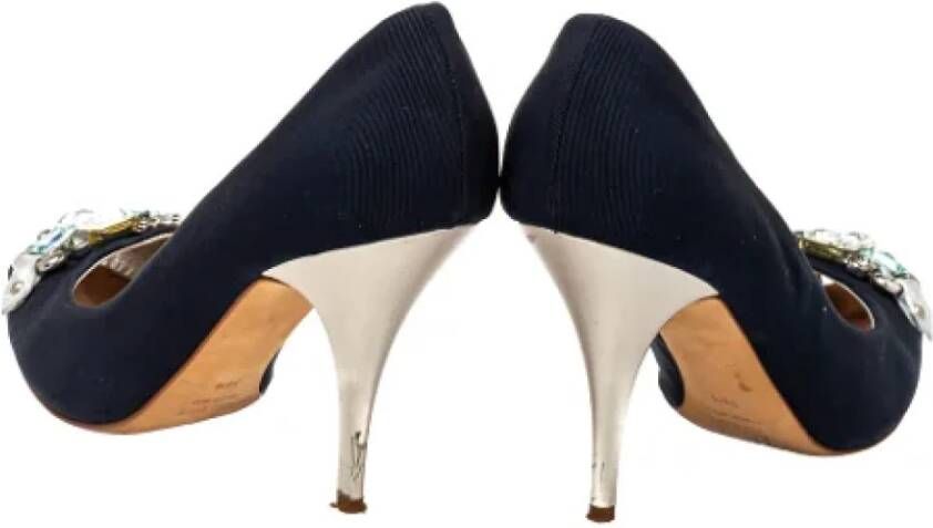 Giuseppe Zanotti Pre-owned Fabric heels Blue Dames