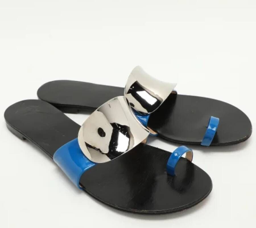 Giuseppe Zanotti Pre-owned Fabric sandals Blue Dames