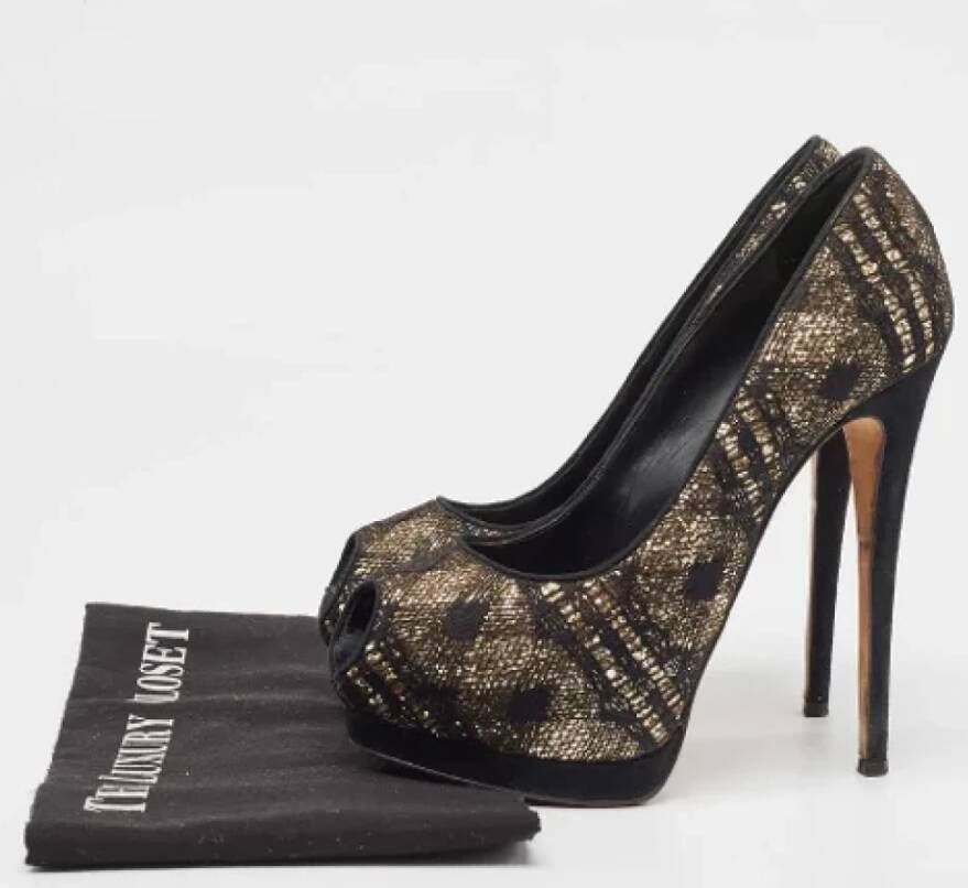 Giuseppe Zanotti Pre-owned Lace heels Black Dames