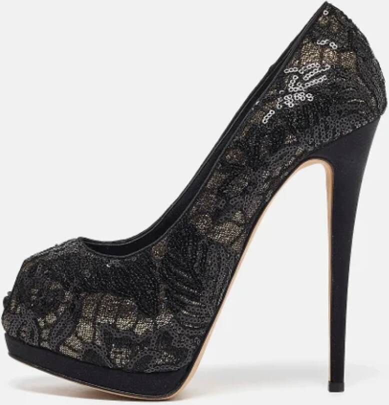 Giuseppe Zanotti Pre-owned Lace heels Black Dames