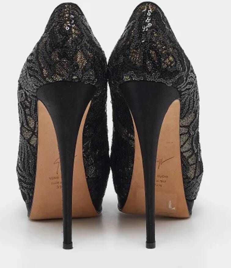 Giuseppe Zanotti Pre-owned Lace heels Black Dames