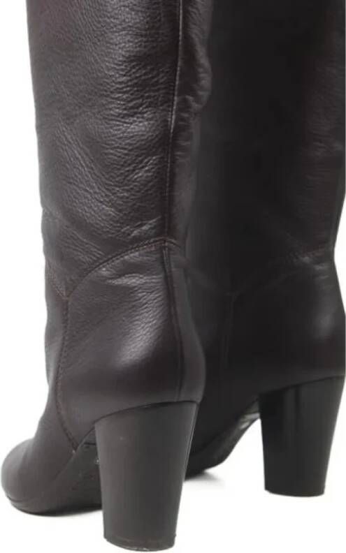 Giuseppe Zanotti Pre-owned Leather boots Brown Dames