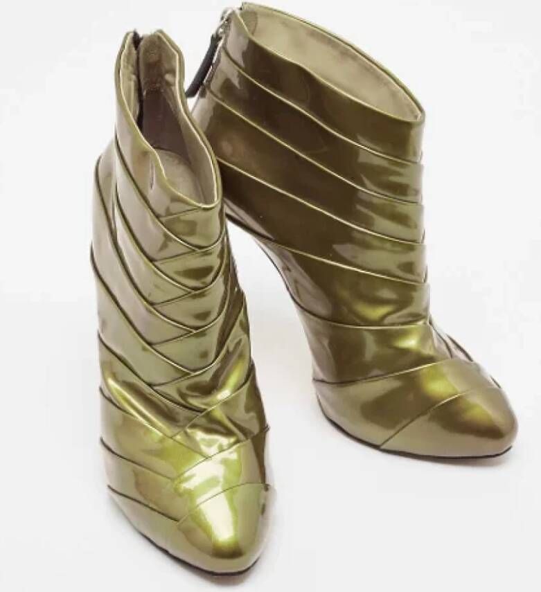 Giuseppe Zanotti Pre-owned Leather boots Green Dames