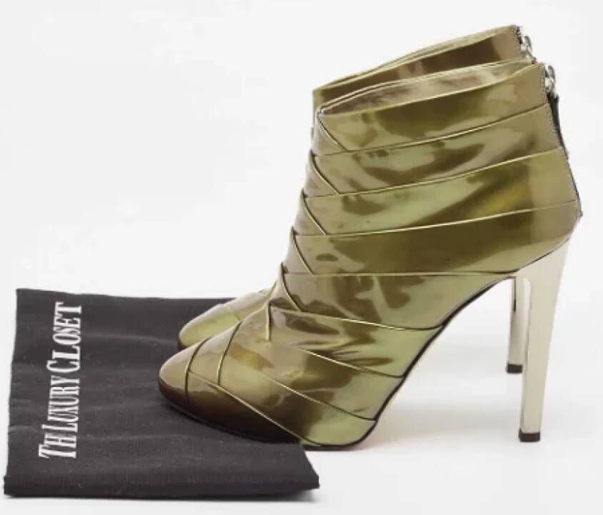 Giuseppe Zanotti Pre-owned Leather boots Green Dames