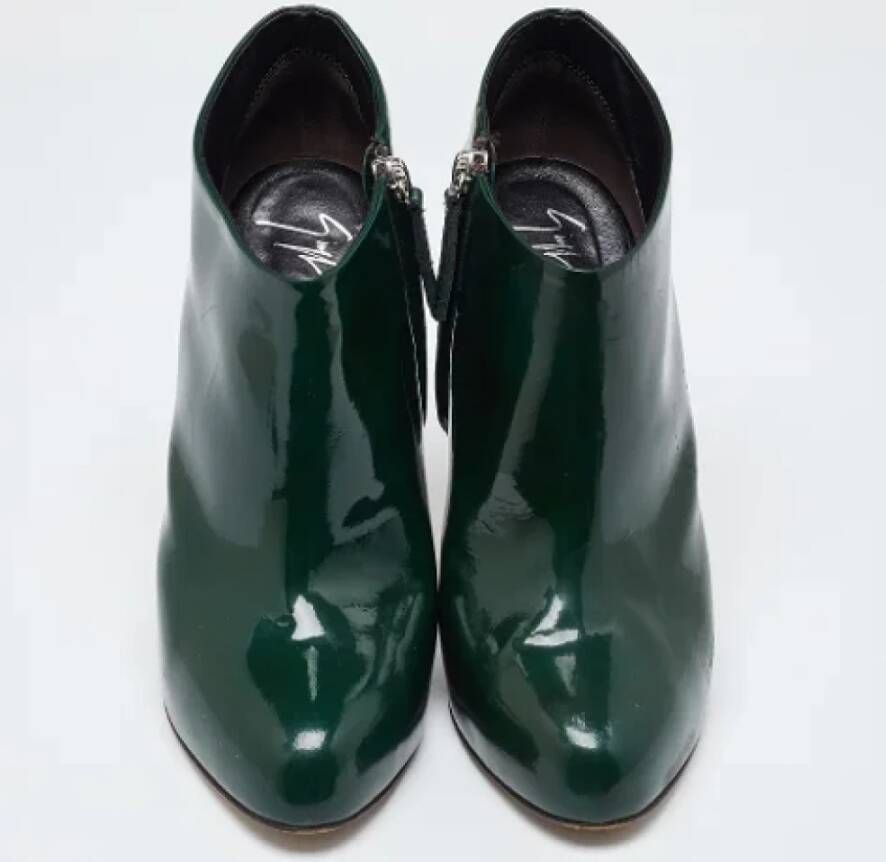 Giuseppe Zanotti Pre-owned Leather boots Green Dames