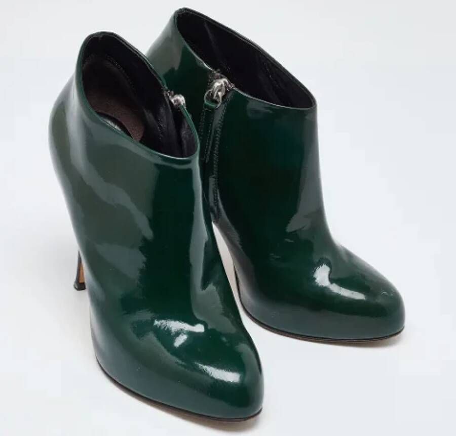 Giuseppe Zanotti Pre-owned Leather boots Green Dames