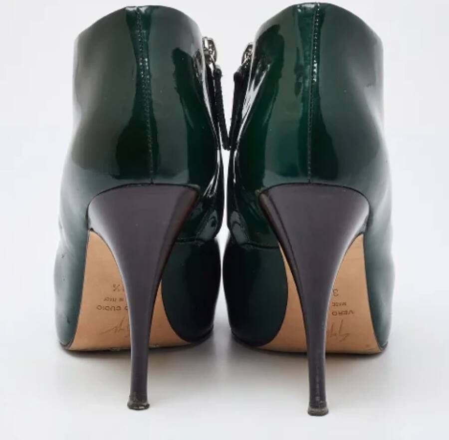 Giuseppe Zanotti Pre-owned Leather boots Green Dames