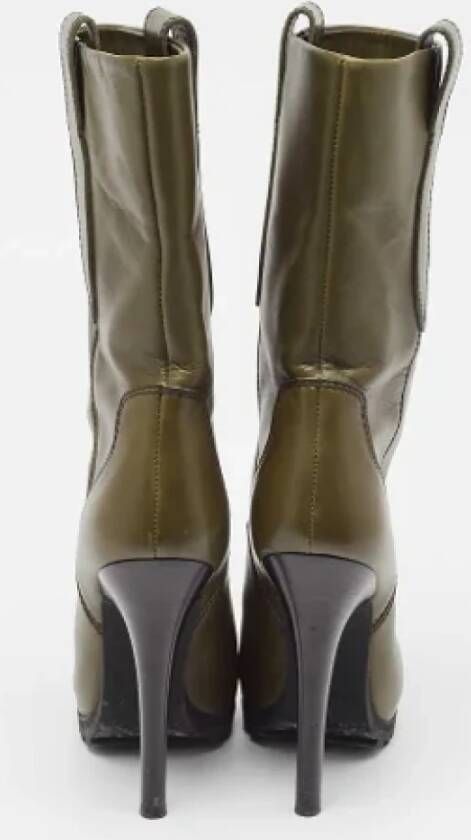 Giuseppe Zanotti Pre-owned Leather boots Green Dames