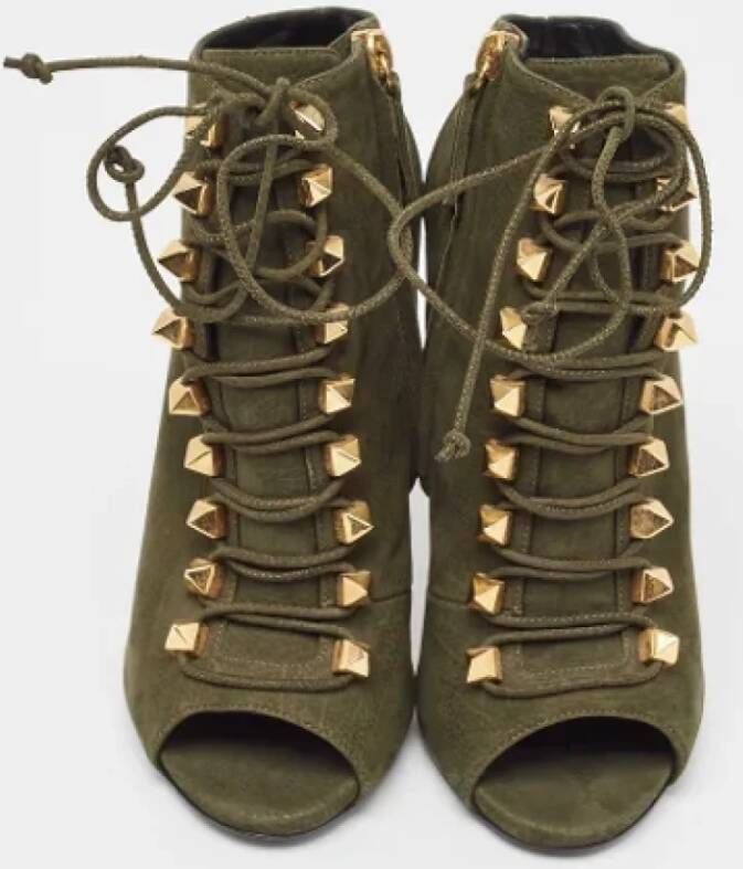 Giuseppe Zanotti Pre-owned Leather boots Green Dames