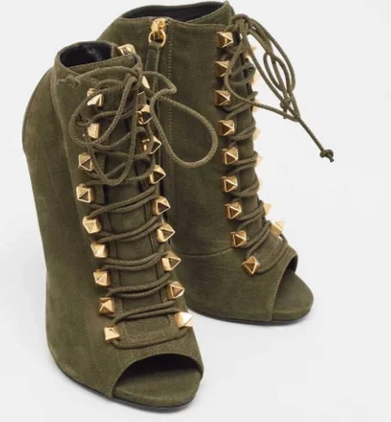 Giuseppe Zanotti Pre-owned Leather boots Green Dames