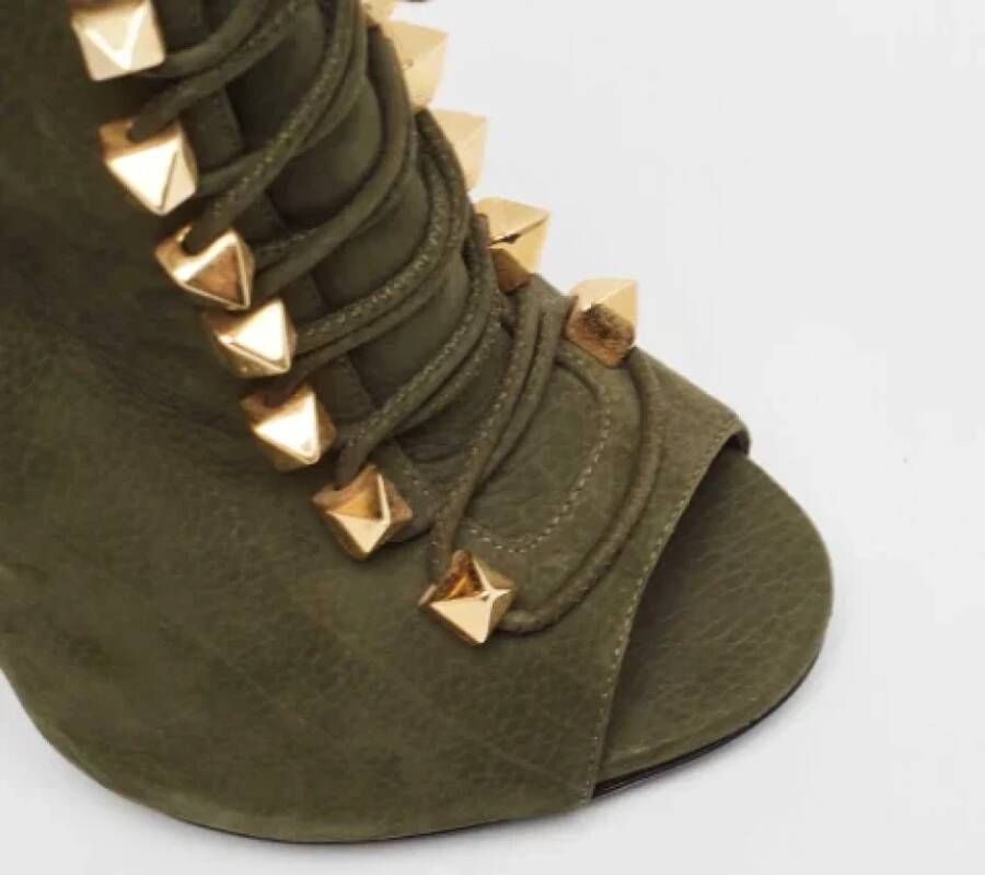 Giuseppe Zanotti Pre-owned Leather boots Green Dames