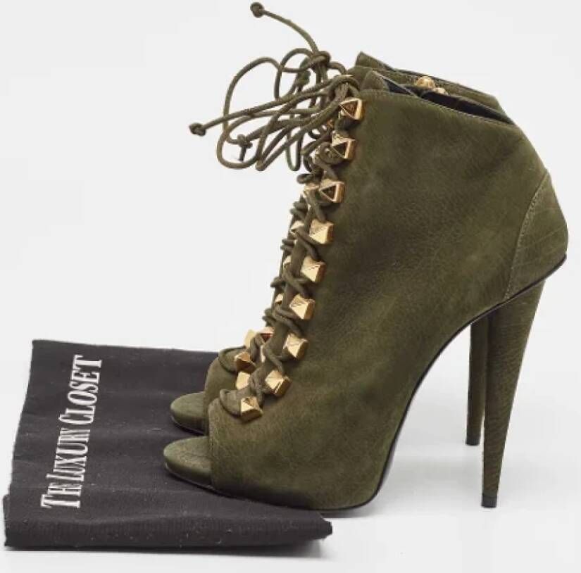 Giuseppe Zanotti Pre-owned Leather boots Green Dames