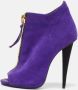 Giuseppe Zanotti Pre-owned Leather boots Purple Dames - Thumbnail 2