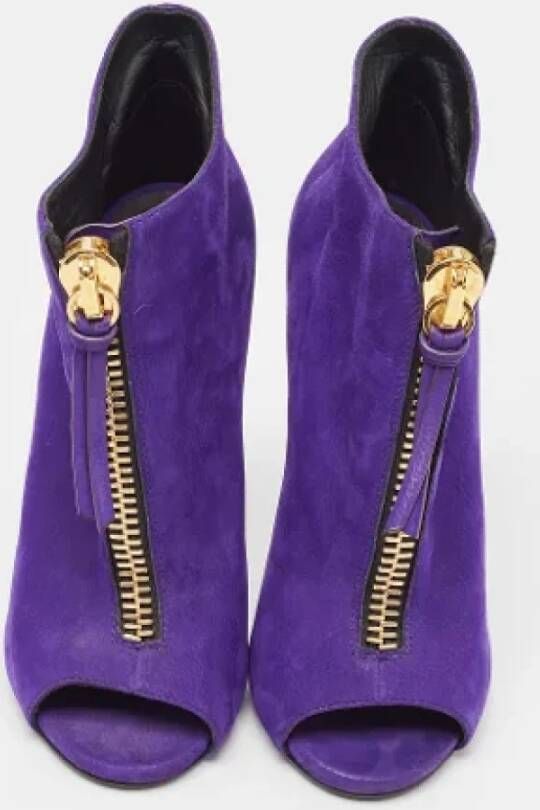 Giuseppe Zanotti Pre-owned Leather boots Purple Dames