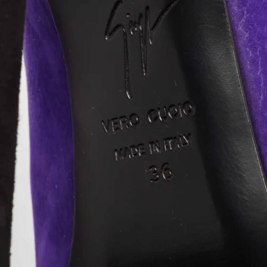 Giuseppe Zanotti Pre-owned Leather boots Purple Dames