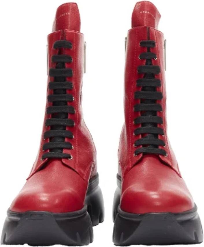 Giuseppe Zanotti Pre-owned Leather boots Red Dames