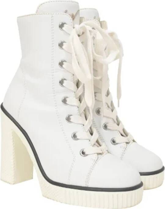 Giuseppe Zanotti Pre-owned Leather boots White Dames