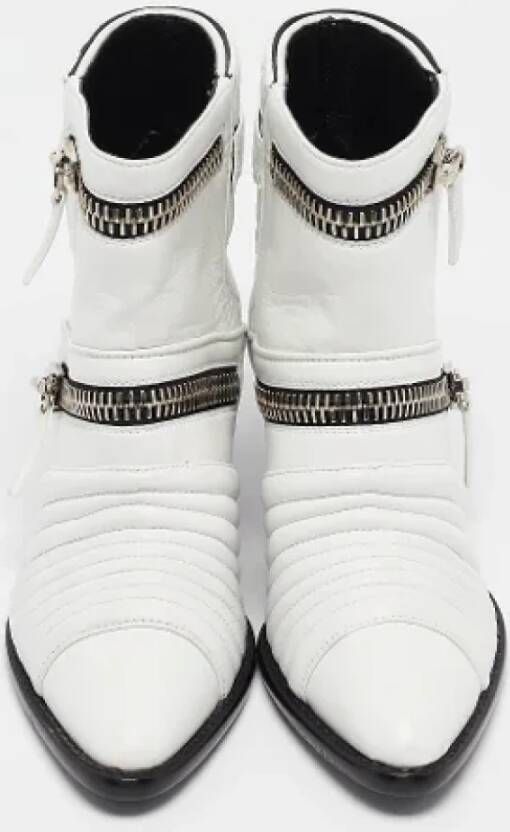 Giuseppe Zanotti Pre-owned Leather boots White Dames