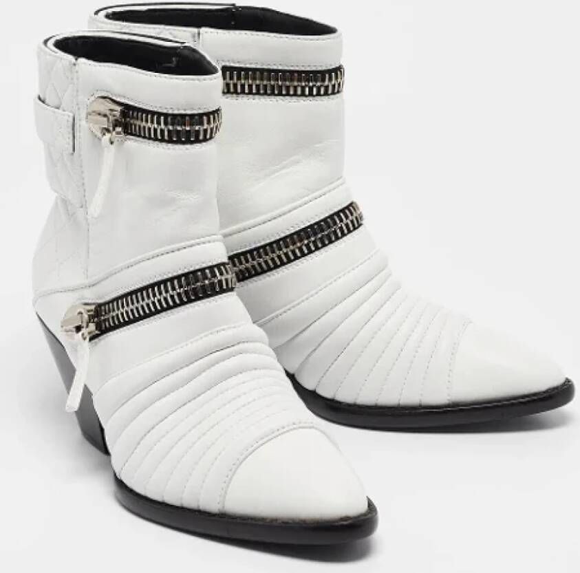 Giuseppe Zanotti Pre-owned Leather boots White Dames