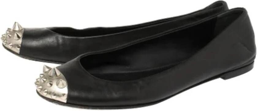 Giuseppe Zanotti Pre-owned Leather flats Black Dames