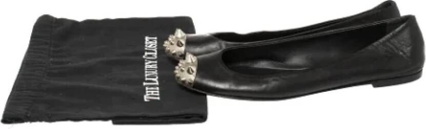 Giuseppe Zanotti Pre-owned Leather flats Black Dames