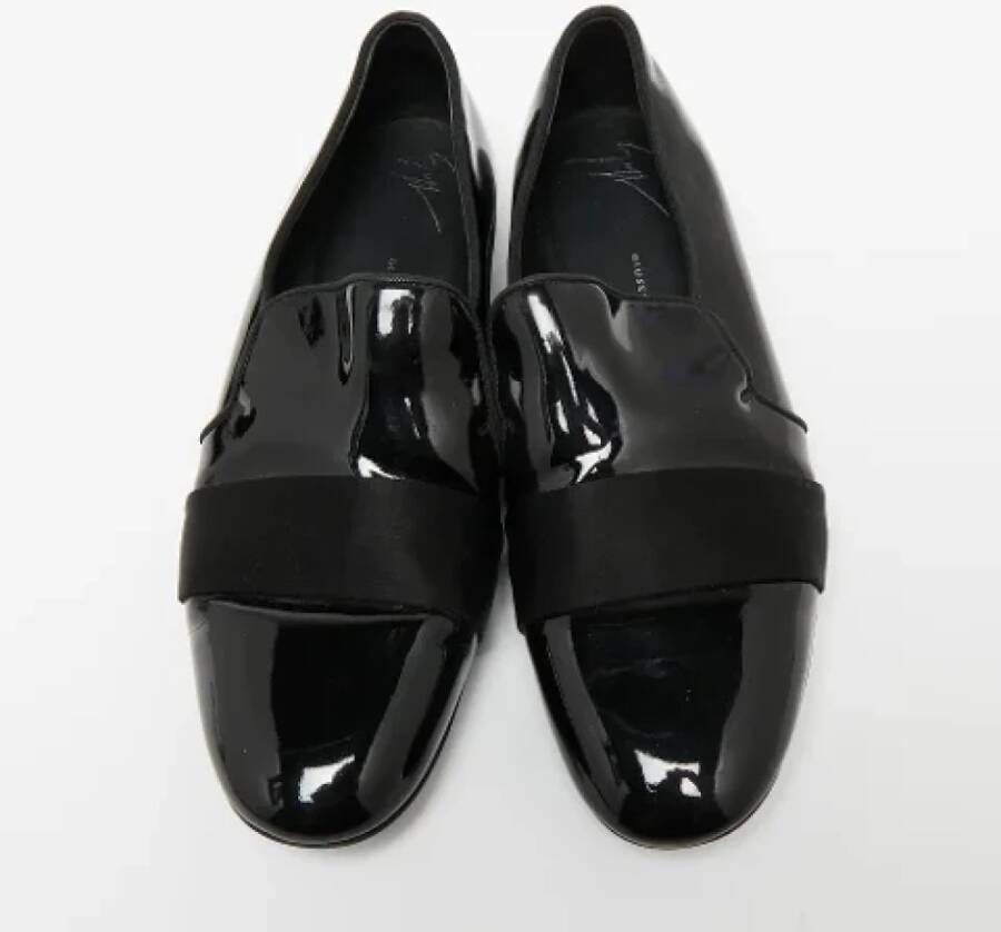 Giuseppe Zanotti Pre-owned Leather flats Black Dames