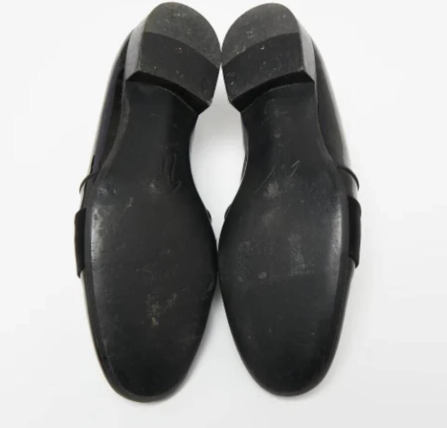 Giuseppe Zanotti Pre-owned Leather flats Black Dames