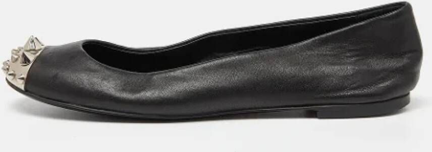 Giuseppe Zanotti Pre-owned Leather flats Black Dames