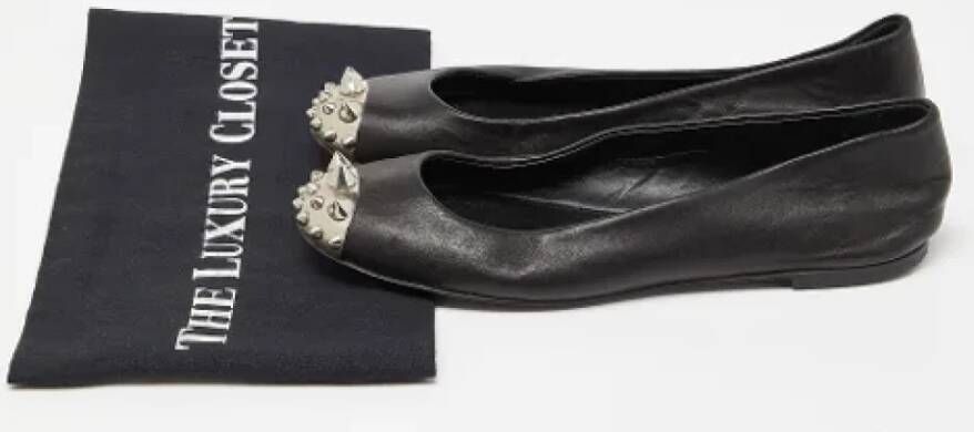 Giuseppe Zanotti Pre-owned Leather flats Black Dames