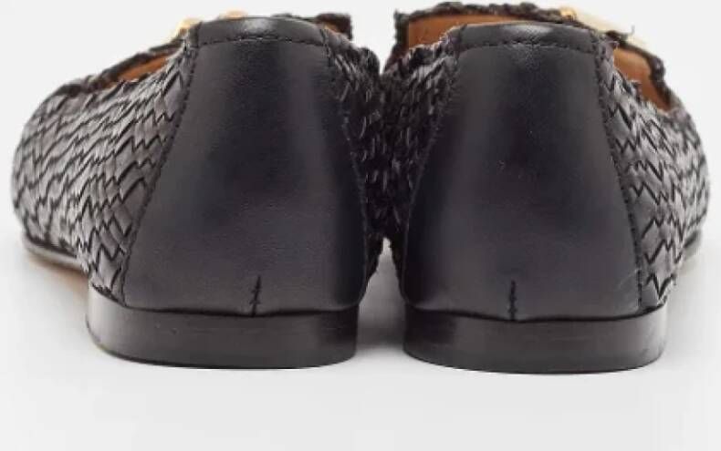 Giuseppe Zanotti Pre-owned Leather flats Black Dames