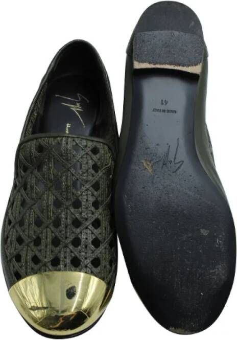 Giuseppe Zanotti Pre-owned Leather flats Black Dames